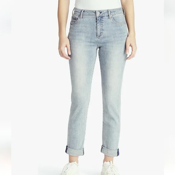 Chaps Vintage Inspired Slim Boyfriend Jeans New With Tags - Picture 1 of 14